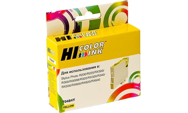  Hi-Color  Epson T0484; C13T04844010; Yellow