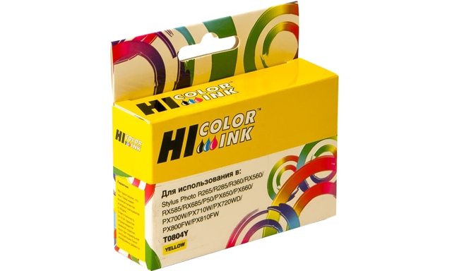  Hi-Color  Epson T0804; T08044010; Yellow
