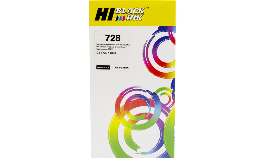  Hi-Black F9J68A  HP 728XXL; MatteBlack