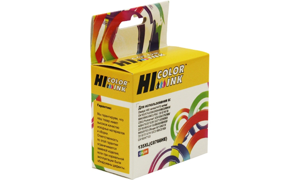  Hi-Black C8766HE  HP 135XL; Color